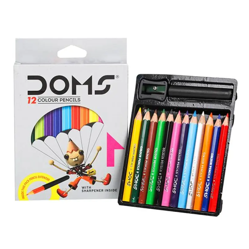 DOMS Half Size Colors Pencil - 12 Colors