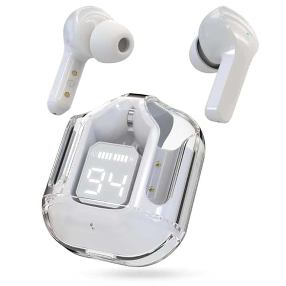 Ultrapods Max Transparent Wireless Earbuds - White