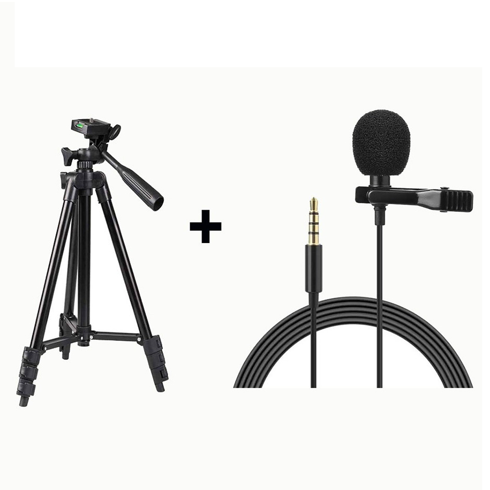 Tripod 3120 Camera And Mobile Stand - Black