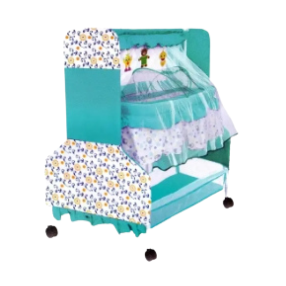 Nest Cradle With Mosquito Net For Kids - Sky Blue