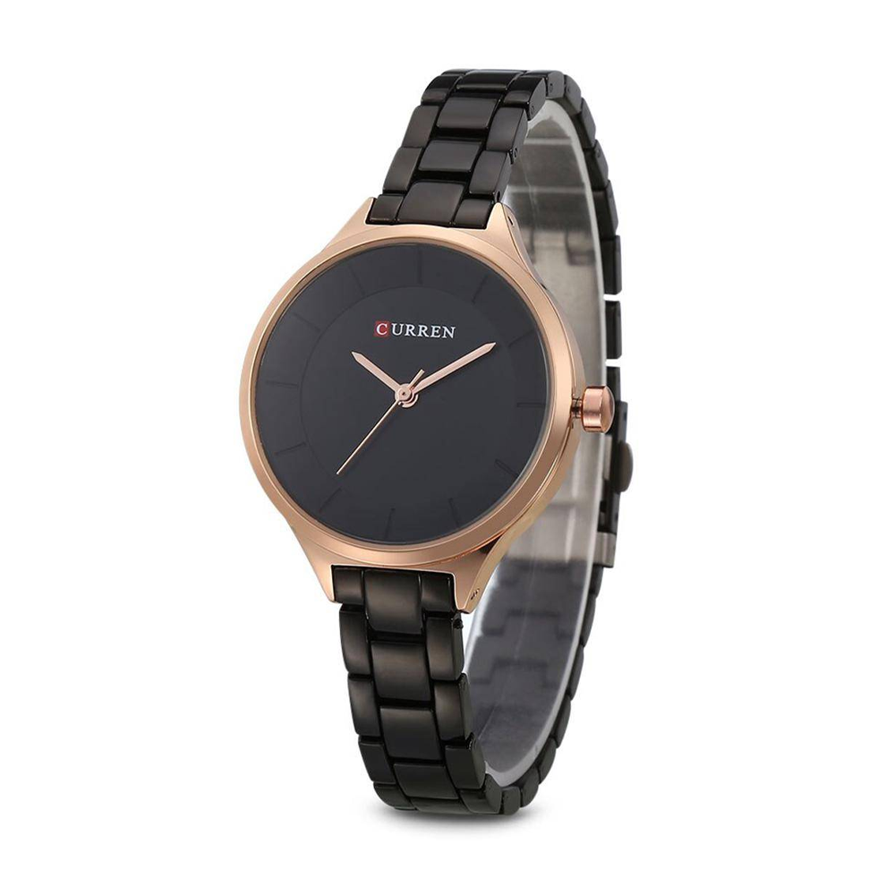 Curren 9015 Stainless Steel Quartz Wrist Watch For Women - Wt-12031