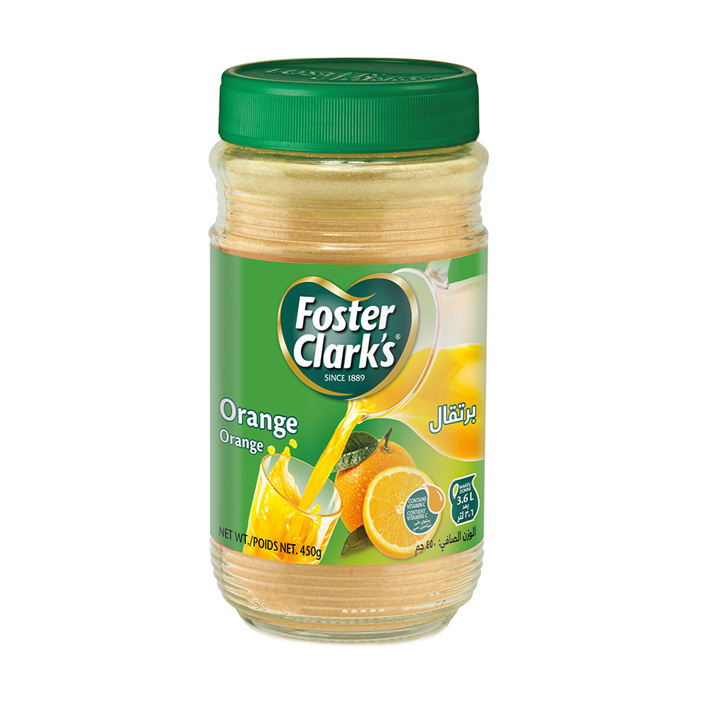 Foster Clarks Instant Flavoured Orange Drink Jar - 450gm