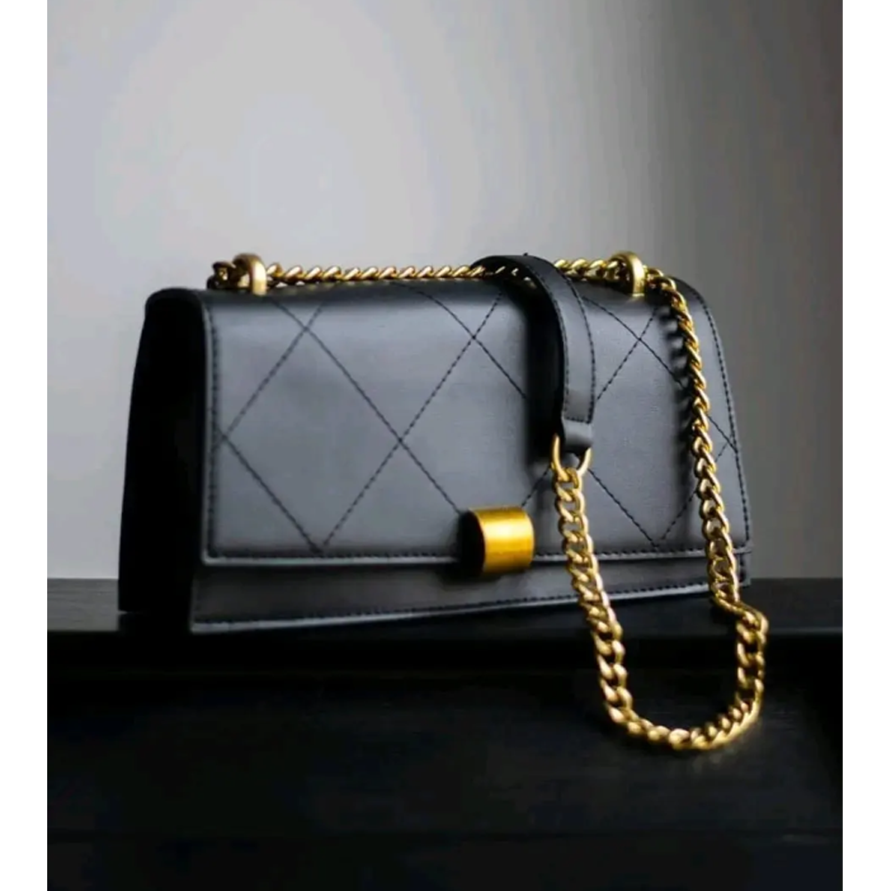 Baguette Armpit Crossbody Bag For Women - Black - SF-052