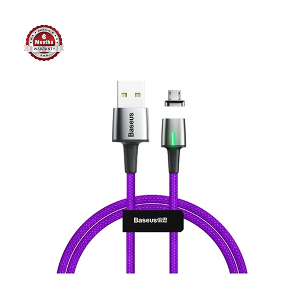 Baseus Zinc Magnetic Charging Cable USB For Micro 1.5A - 2m - Purple