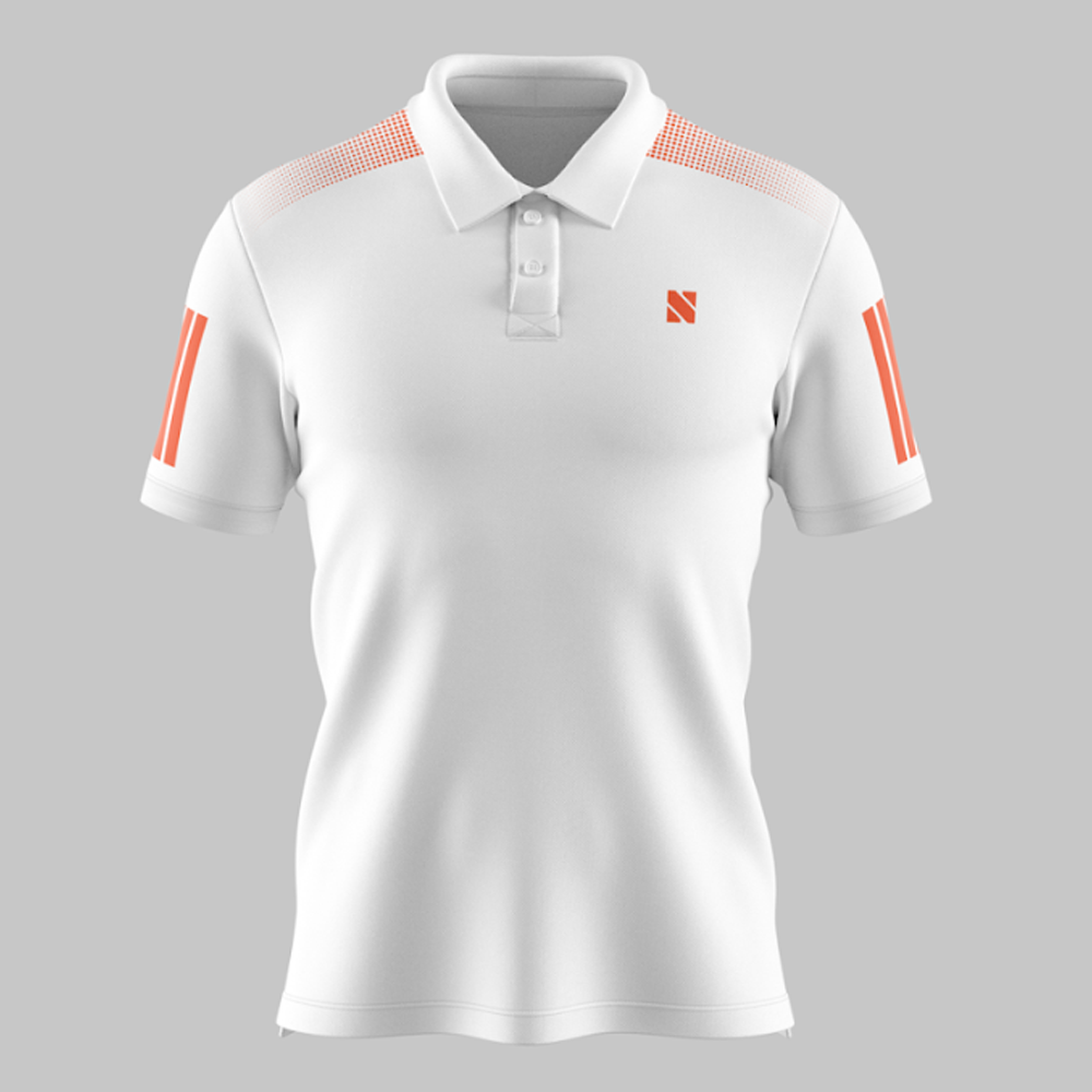 Jersey Half Sleeve Polo For Men - White - NEX-NPO-F-03