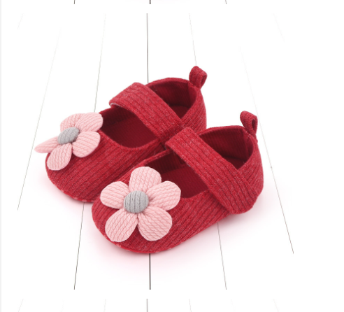 Armandy Cotton Baby Girl Shoe - Red