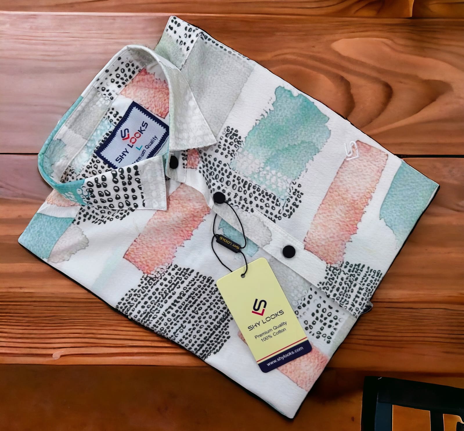 Luxury Popcorn Signature full Sleeve Print Shirt For Men Multicolor