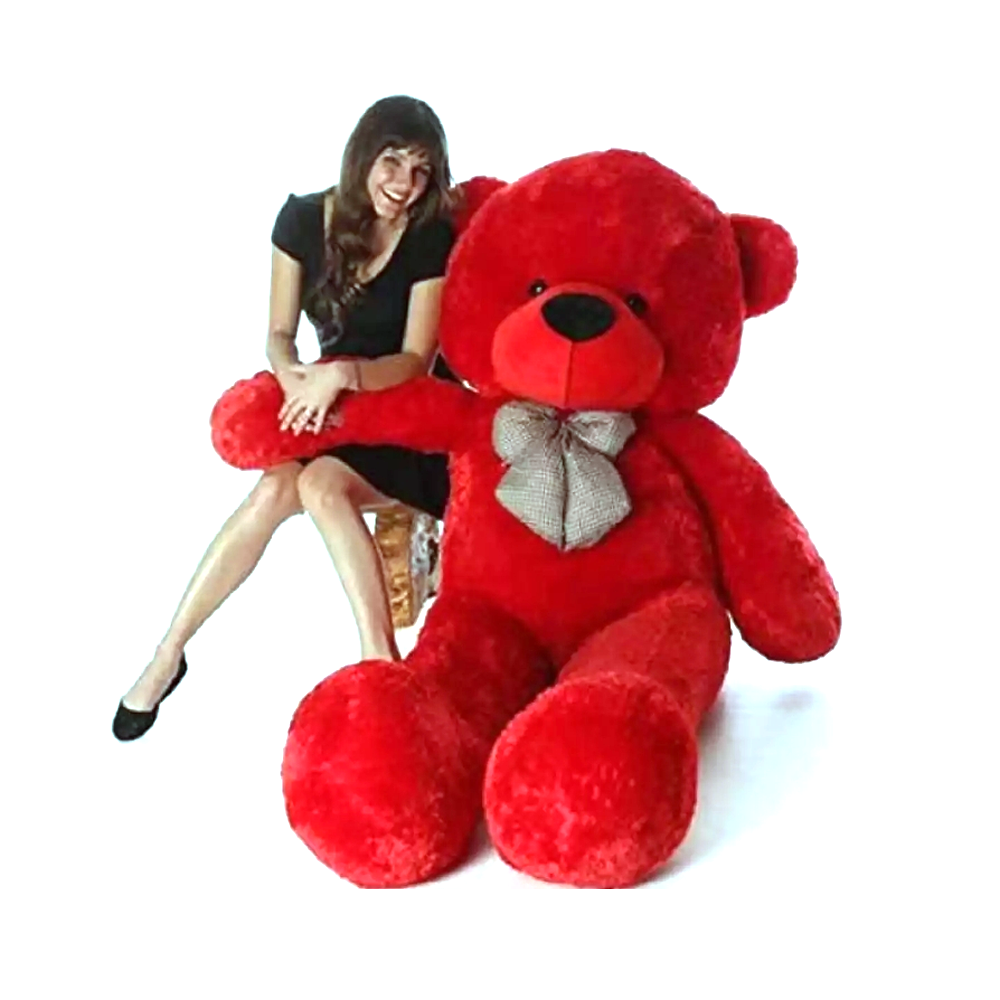 Extra Large Big Teddy Bear 5 Feet - Red