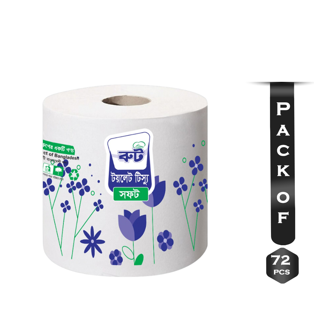 Pack of 72pcs Root Toilet Tissue - White