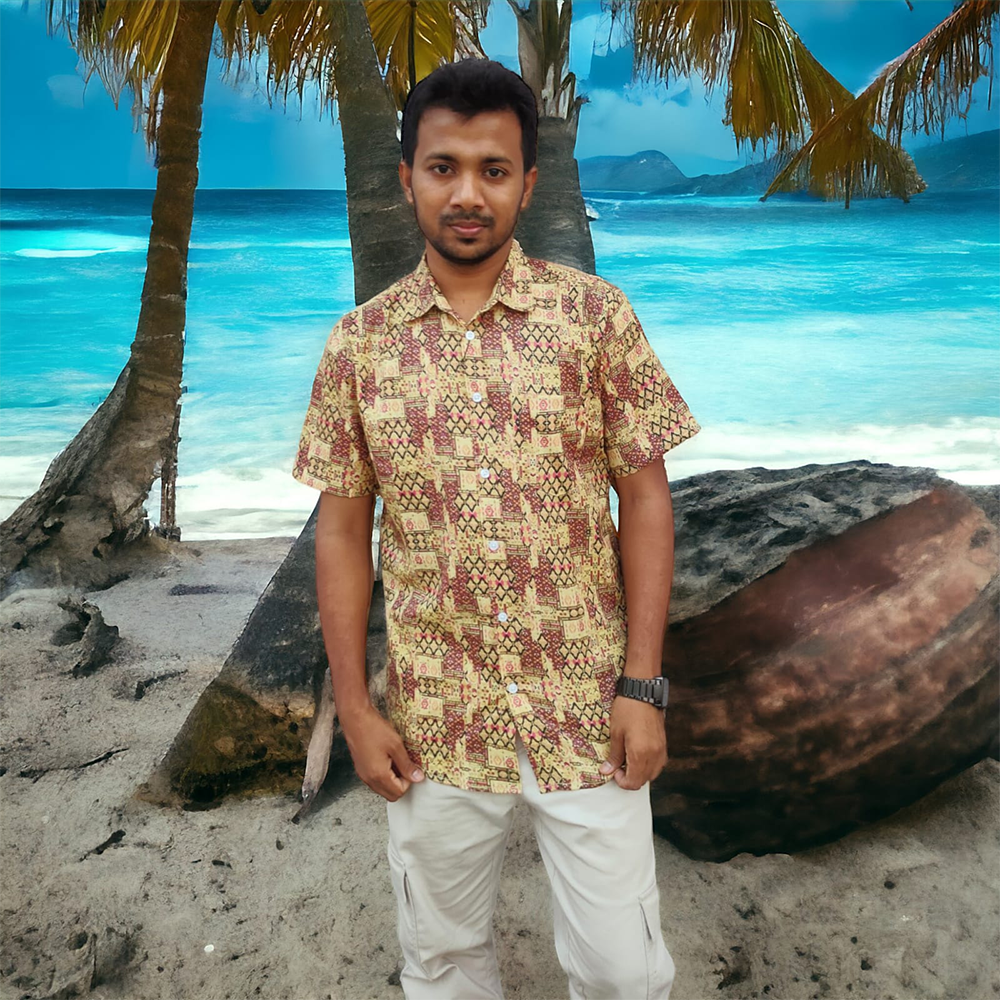 Cotton Printed Half Sleeve Shirt For Men - Multicolor - OP307