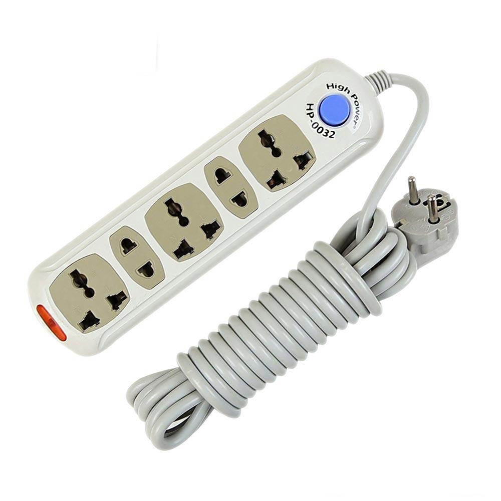 Multi Plug 5 Gang 5 Meter Wire - 16 Fit