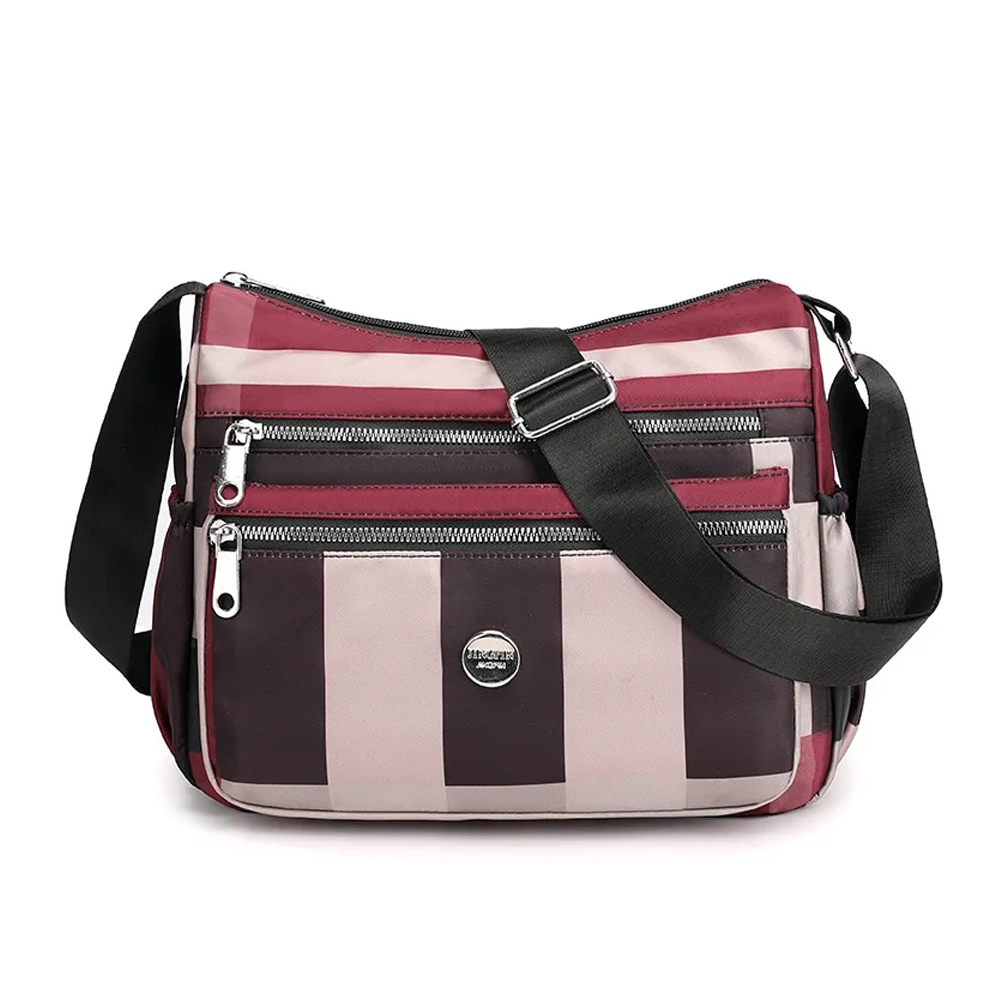 Nylon Shoulder Bag for Women - Multicolor - 650