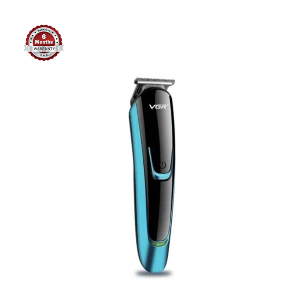 VGR V-183 Professional Rechargeable Hair Trimmer for Men - Black and Blue