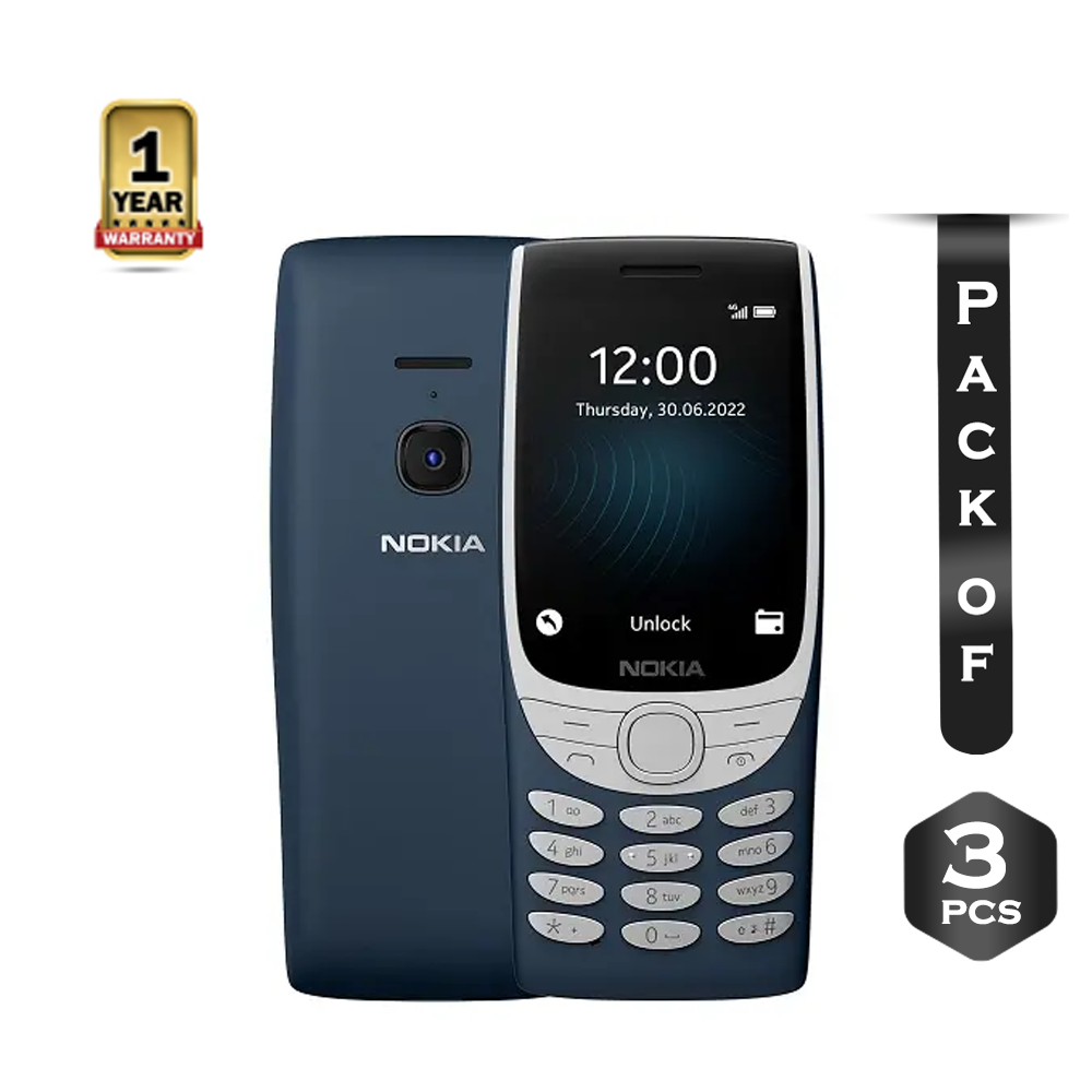Pack of 3Pcs Nokia 8210 4G Feature Phone
