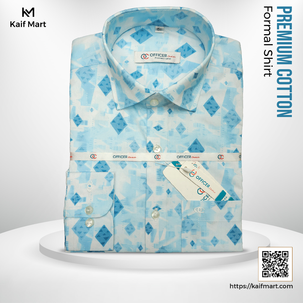Premium Cotton Formal Shirt For Men - Multicolour