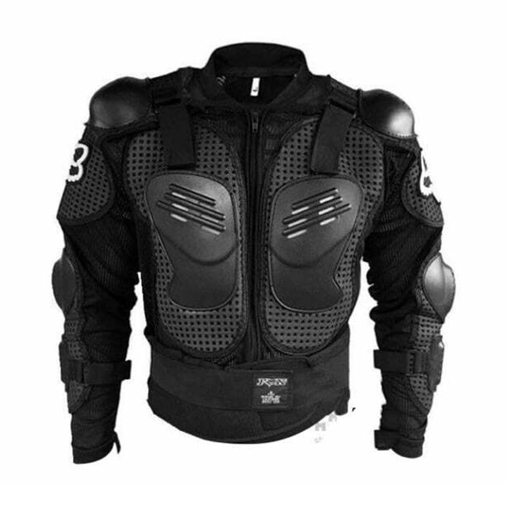 Full Body Protective Riding Armor Jacket For Motorbike Riders - Black