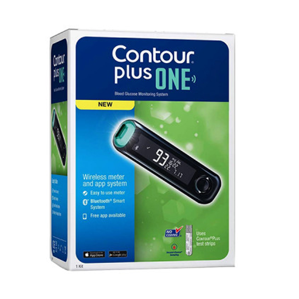 Contour Plus One Glucometer Bluetooth Smart 3 Color Light Signal Device - Black