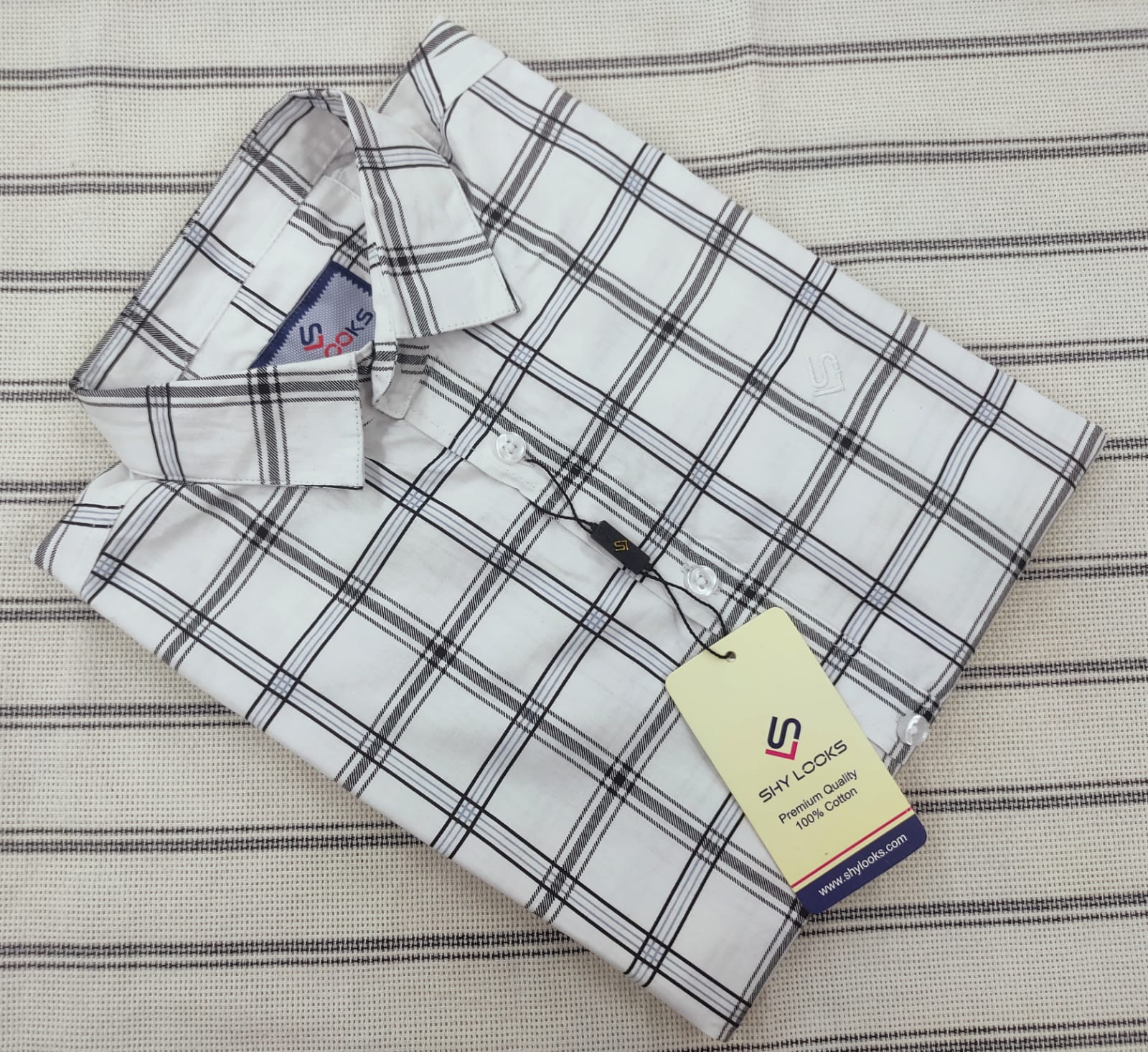 Cotton full Sleeve Check Shirt  For Men - Multicolor - OP592