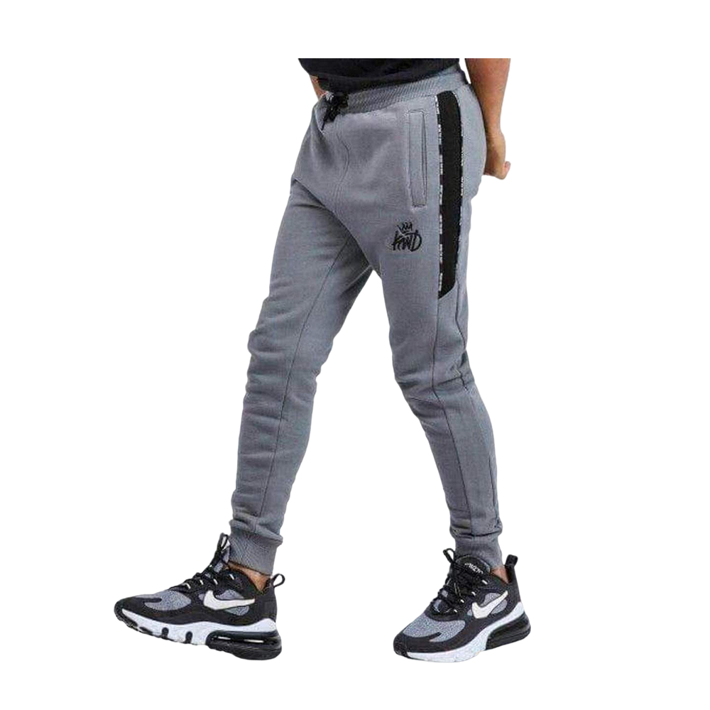 Cotton Mix Joggers for Men Grey TJ03