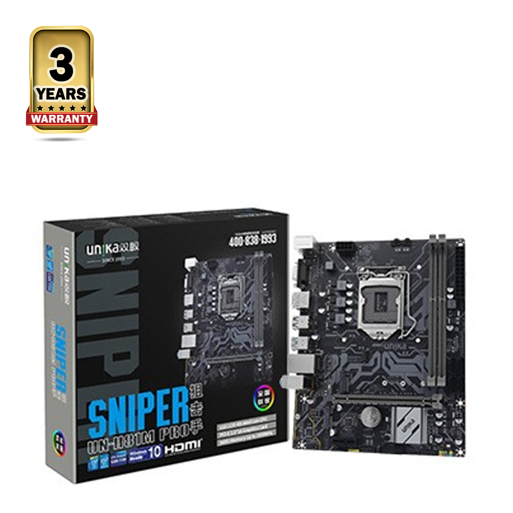 Unika Un-H81M Pro M.2 V1.0 Micro ATX Motherboard 