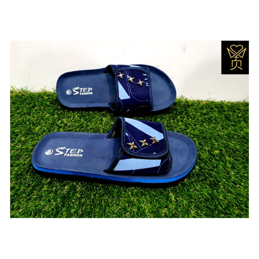 Denim Slides Slipper for Men - Blue