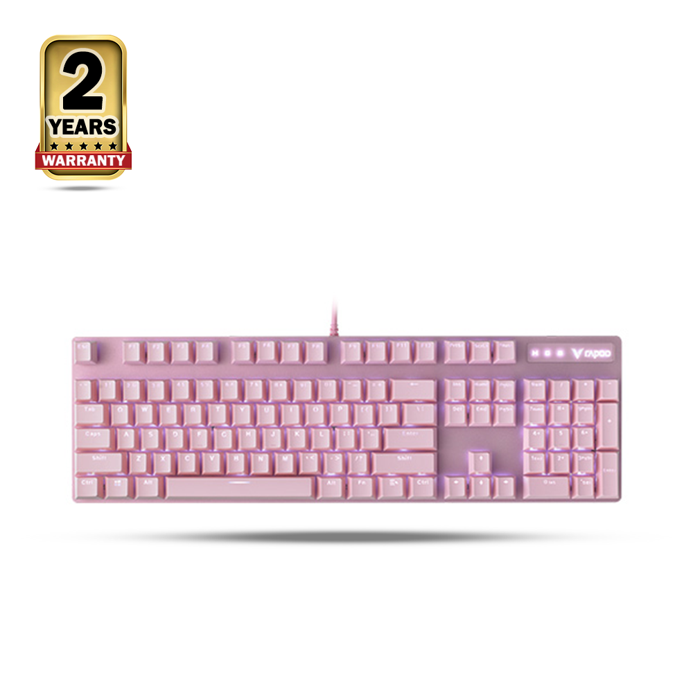 Rapoo V500PRO Mechanical Gaming Keyboard - Pink