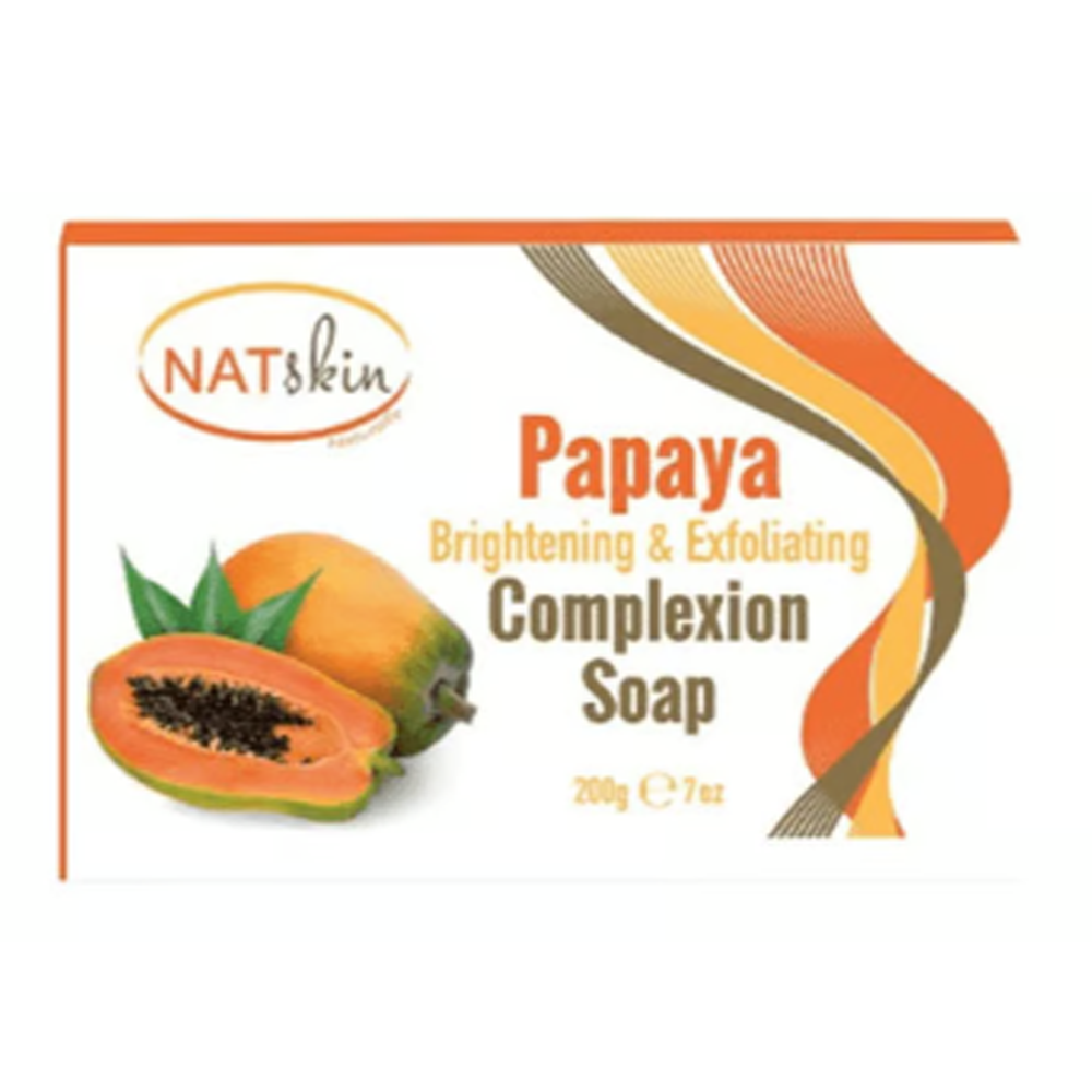 NatSkin Papaya Brightening & Exfoliating Complexion Soap - 200gm