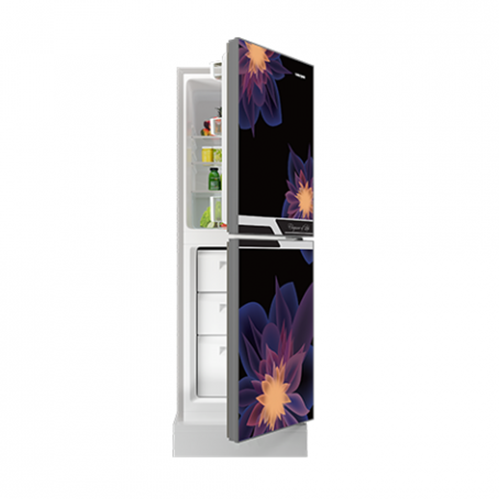 MyOne MY-175 Refrigerator - 175 Liter - Elegant Magnolia Black Match