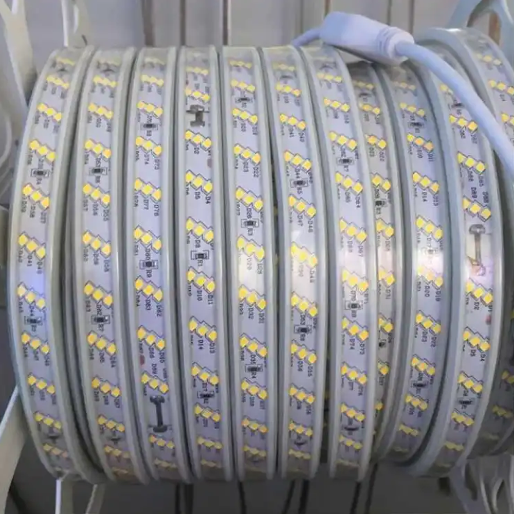 Three Row Flexible Led Strip Light With Adaptor - 1 Meter - 220V - Multicolor