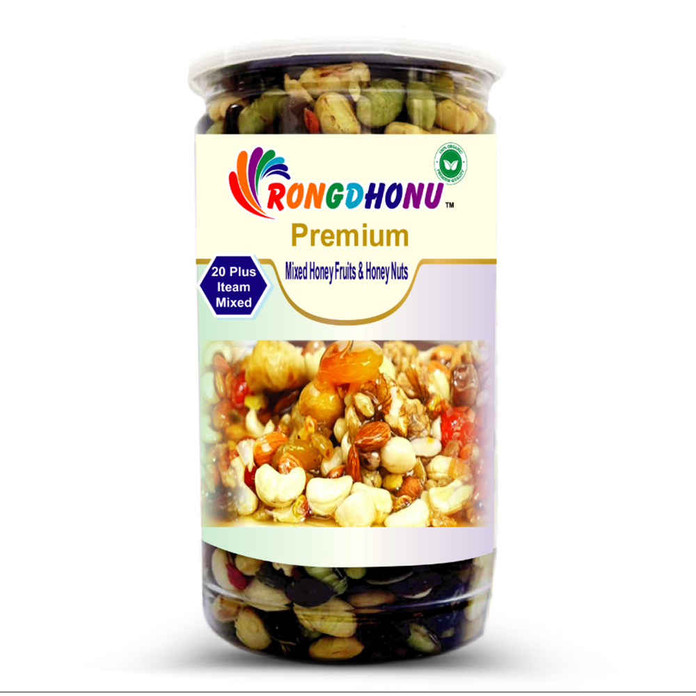 Rongdhonu Mixed Honey Fruits & Honey Nuts - 250gm