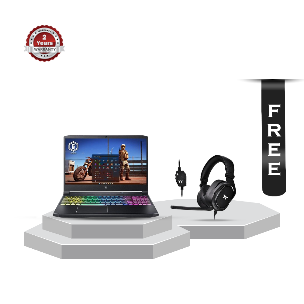 Acer Predator Helios 300 PH315-53 Intel Core i7 - 16 GB DDR4 RAM - 1TB 7.2K HDD + 256GB SSD - 15.6 Inch Gaming Laptop With Free Thermaltake Argent H5