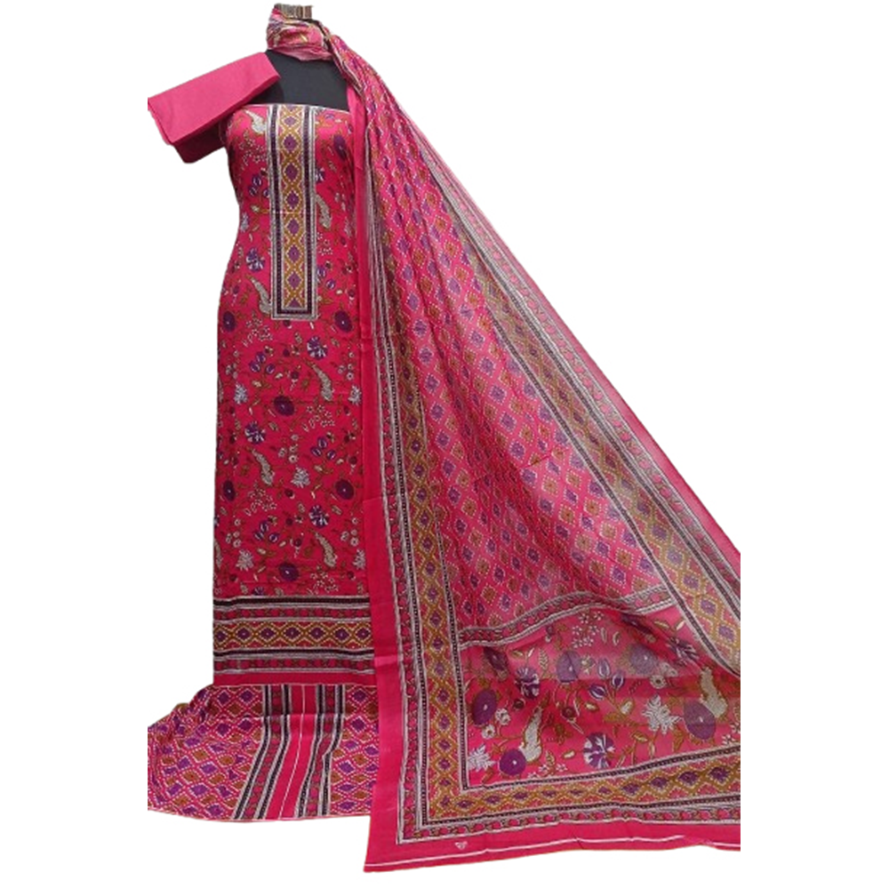 Unstitched Cotton Printed Salwar Kameez For Women - 3R-P216