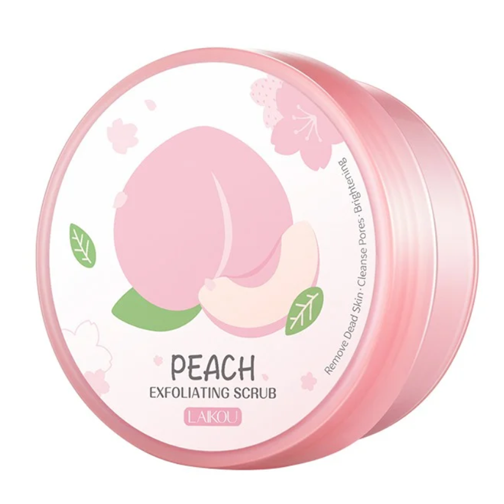 Laikou Peach Exfoliating Body Scrub - 90gm - LB123