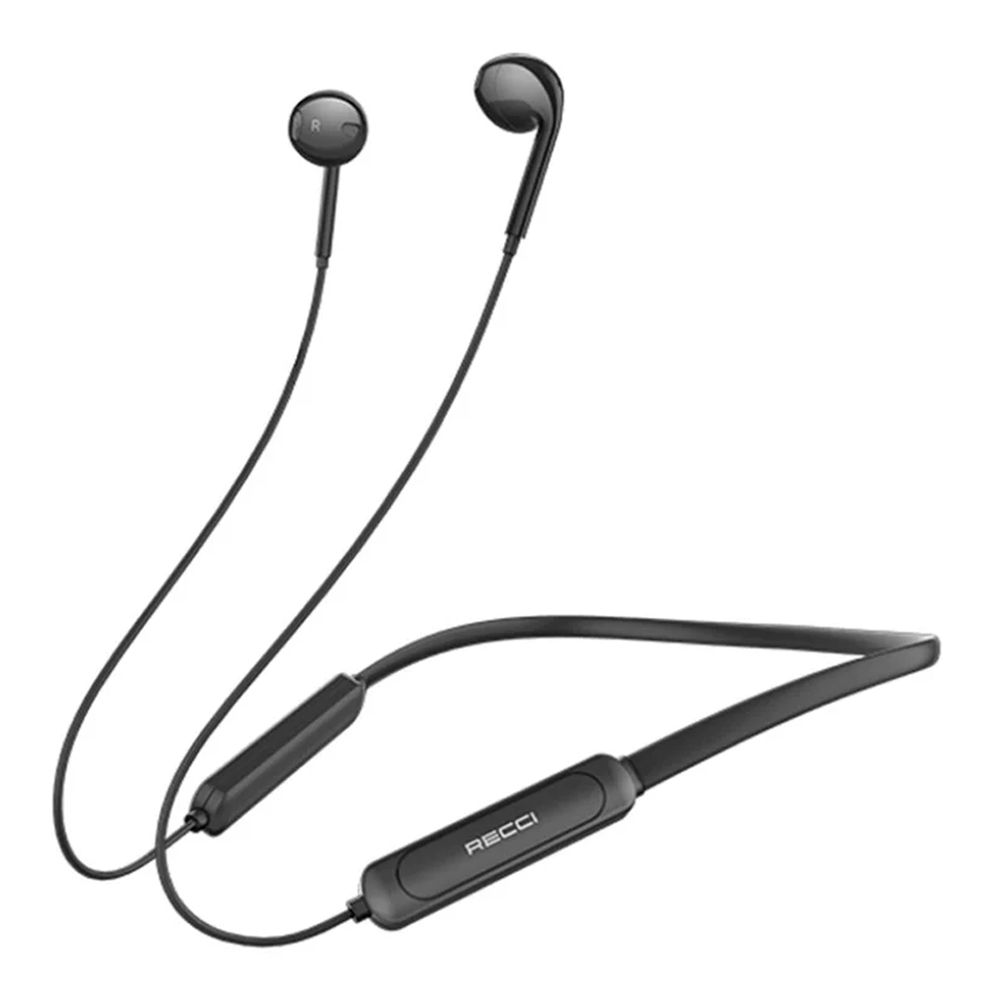 RECCI REP-W09 Neckband Wireless Earphone - Black