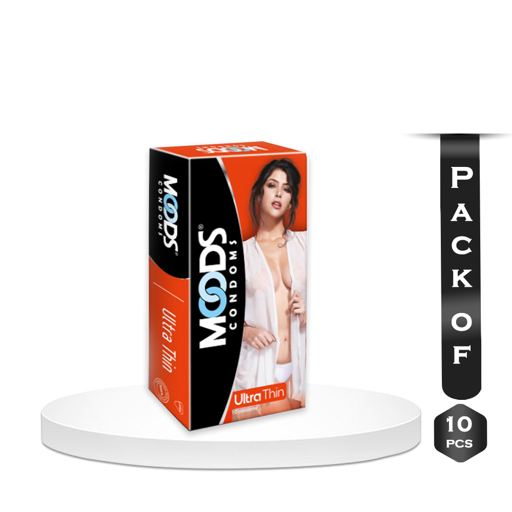 Pack of 10 Pieces Moods Ultra Thin Condoms