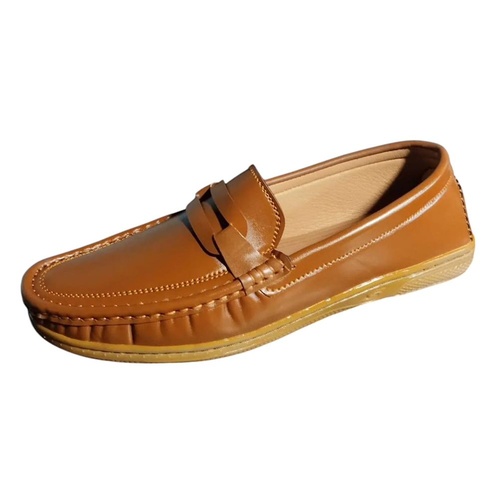 Kites PU Leather Loafer For Men - Coffee - 901