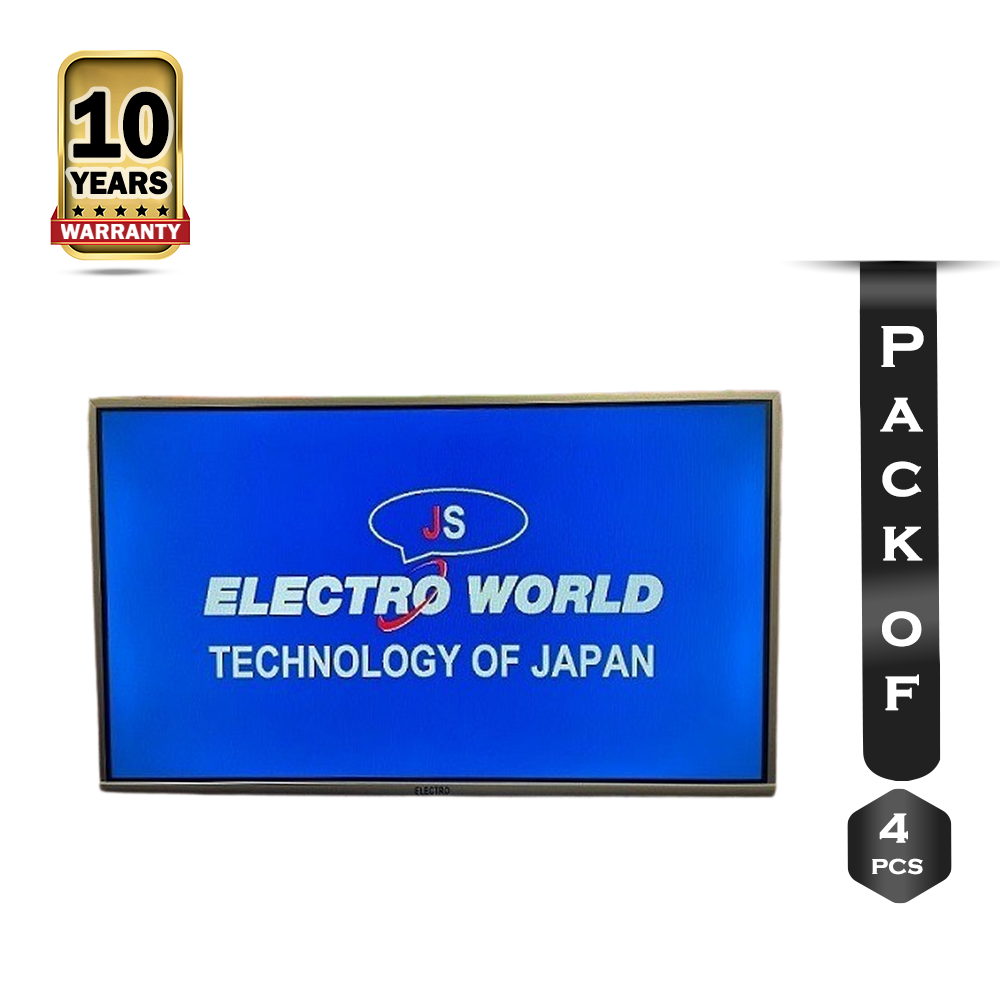 Pack Of 4 Pcs Electro 32L Full HD LED Monitor and TV - 32 Inch - Black