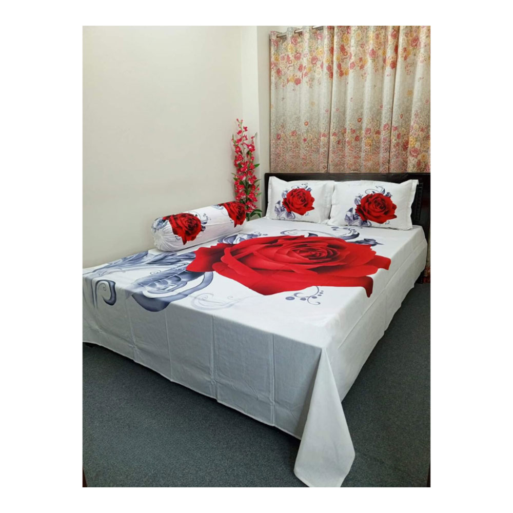 Cotton Bedsheet with Pillow Covers - king Size - 2502045