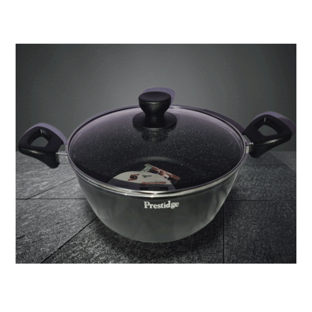 Prestige Granite Coating Aluminum Casserole 24cm - Black