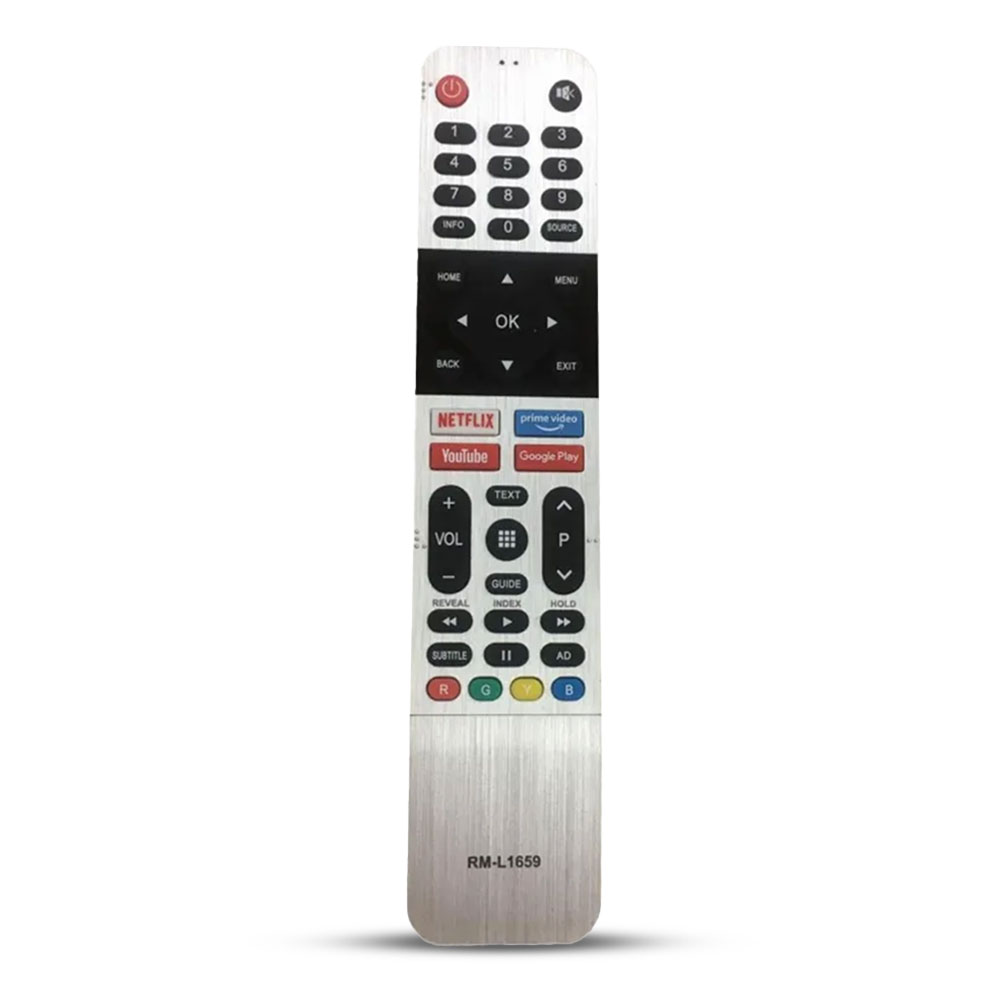 Singer RM-L1659 Non Voice Control TV Remote - Silver