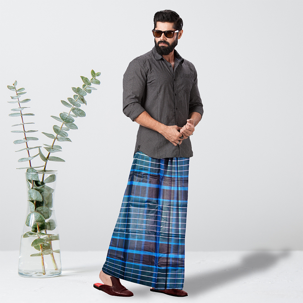 Cotton Lungi for Men - Multicolor - LM-17