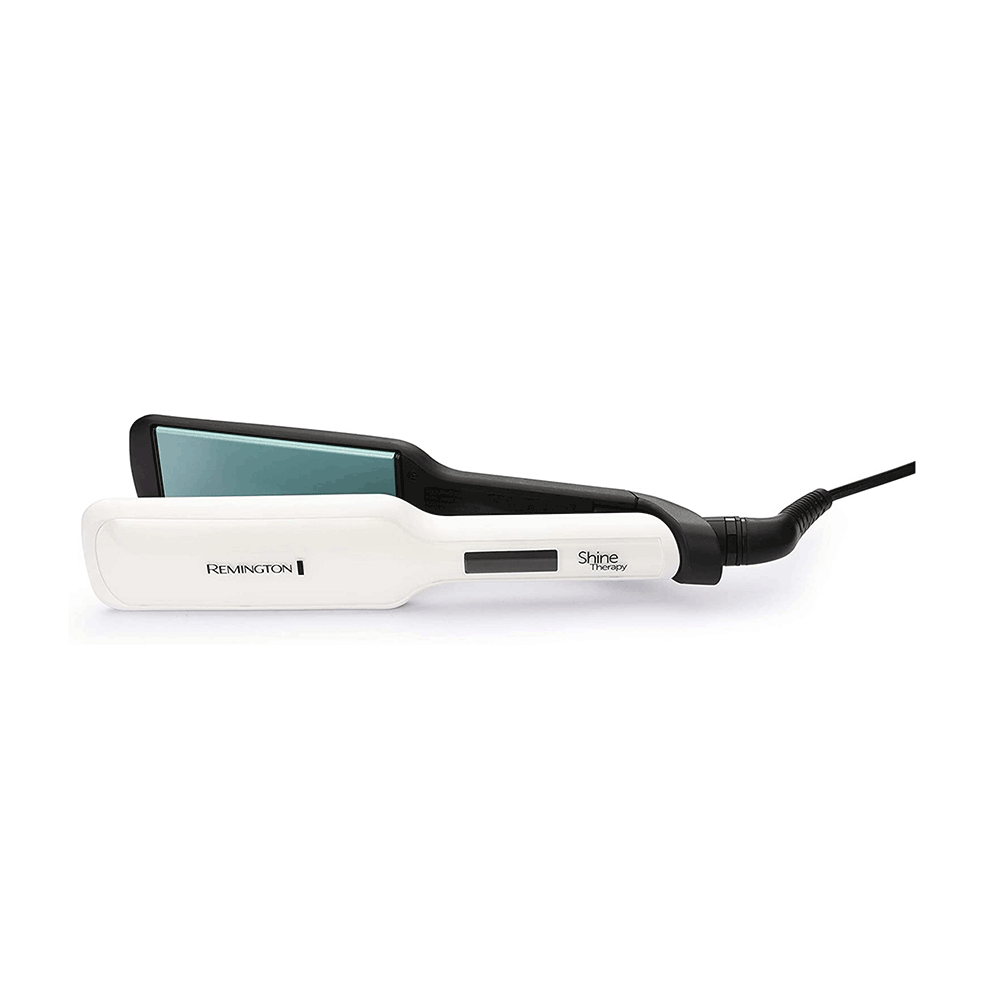 Remington Shine Therapy Wide Plate Straightener - White