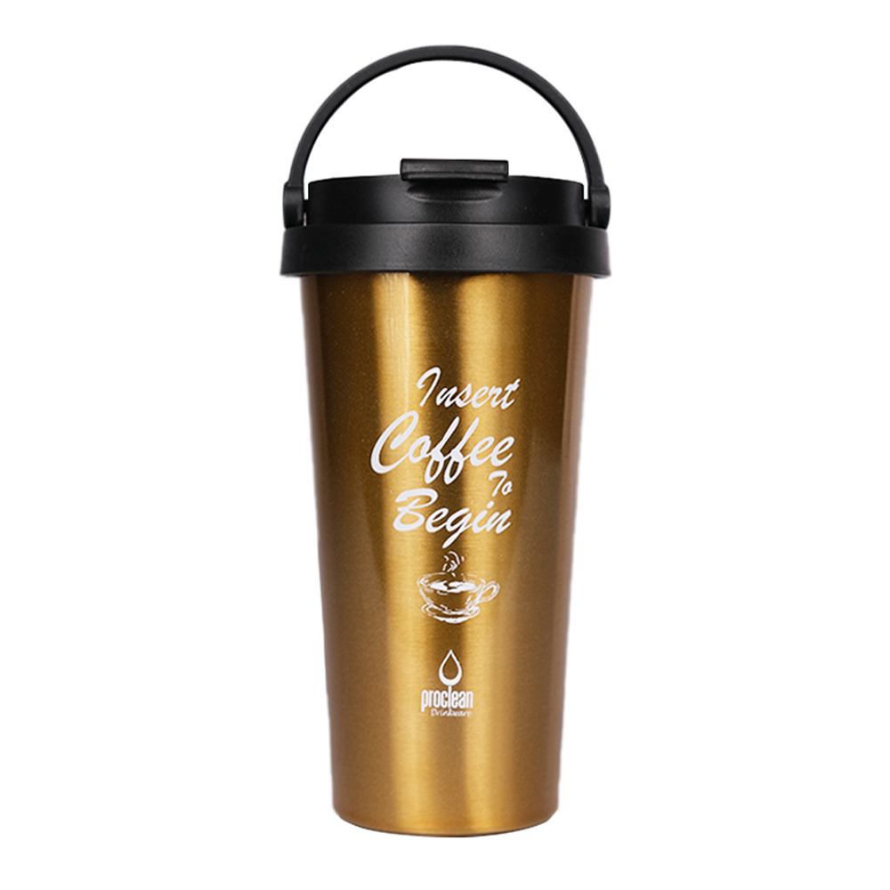 Proclean Carry n Go Coffee Mug - 500ml - Golden - CM-1718