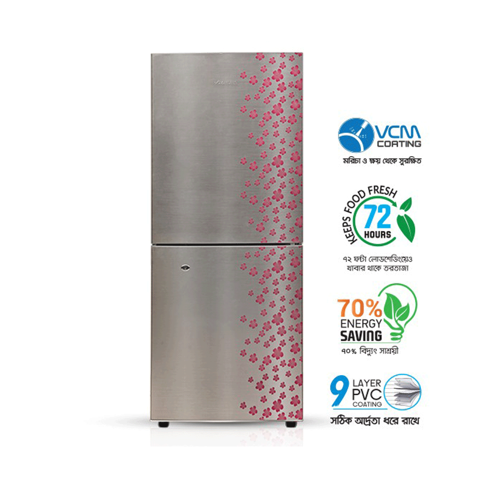 Jamuna JR -UES632900 Refrigerator - Silver Flower - 329 Ltr