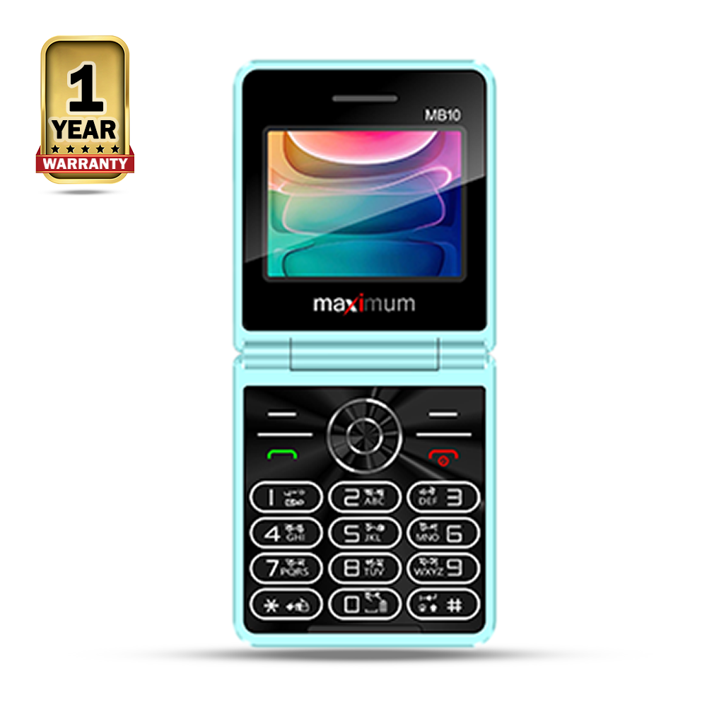 Maximum MB10 Diamond Folding Feature Phone - Sky