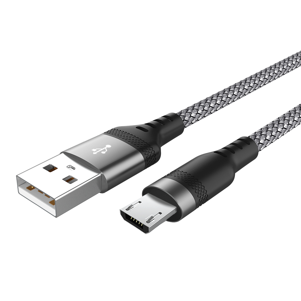 CASIFY G1 120W 6A Micro USB Cable Type B Fast Charging Cable - Gray - 2Pcs