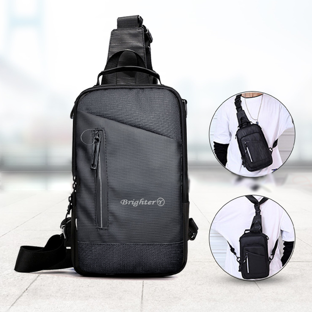 Nylon Dual Carrying System Backpack - Black