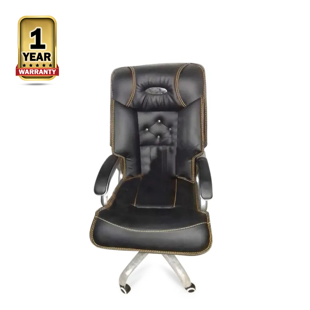 HS-25 Exclusive Ply-wood Boss Chair - Black