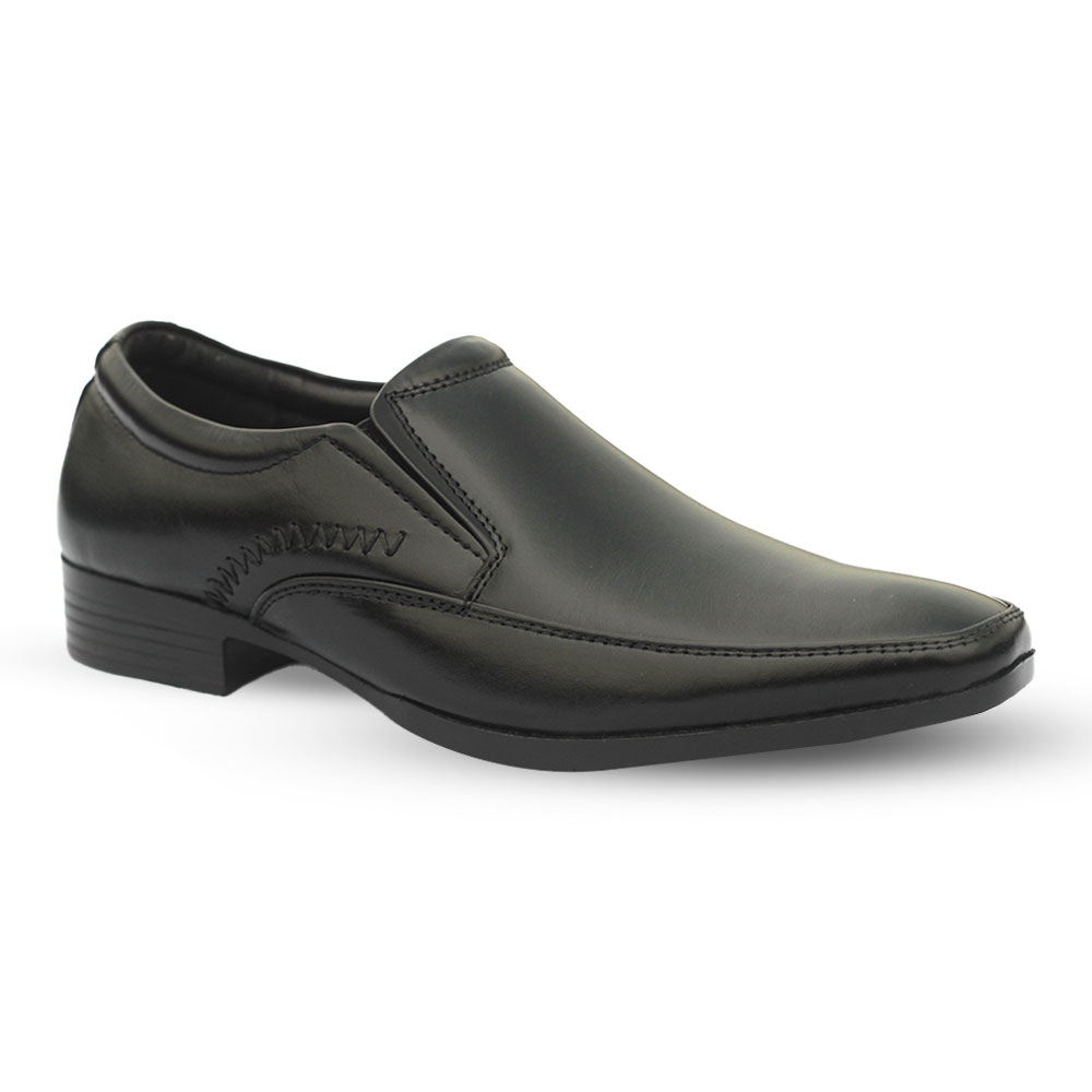 Leather Formal Shoe For Men - Black - MFS320