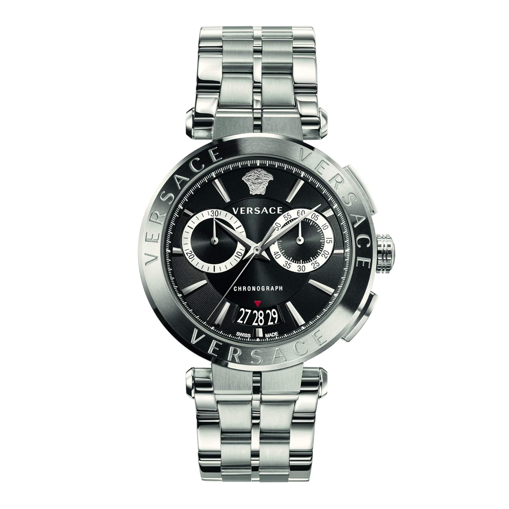 Versace VEBR00818 Aion Chronograph Fashion Watch - Silver